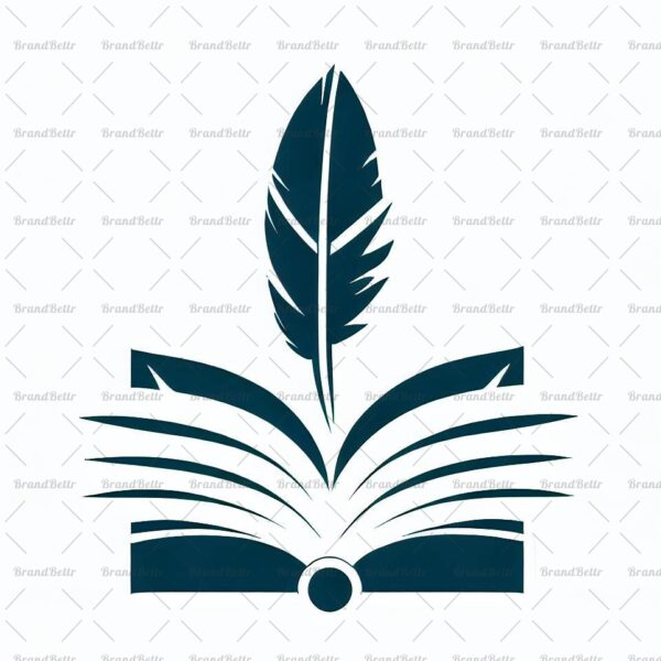 Offenes Buch und Feder